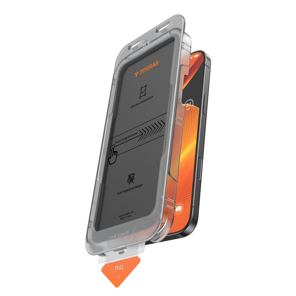 Torras Apple iPhone 16 Pro Max Uyumlu Install Master AutoKit Privacy Cam Ekran Koruyucu - Siyah