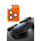 Torras Apple iPhone 17 Pro Max Uyumlu Lensguard AR Anti Glare Kamera Lens Koruyucu - Siyah