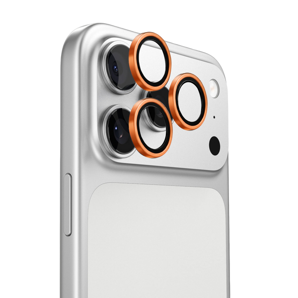 Torras Apple iPhone 17 Pro Max Uyumlu Lensguard AR Anti Glare Kamera Lens Koruyucu - Turuncu