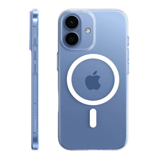 Torras Apple iPhone 17 Uyumlu SlimFit Magsafe Kılıf - Şeffaf