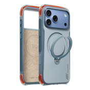 Torras Apple iPhone 18 Pro Ostand Q3 Air Pro Standlı Magsafe Kapak - Mavi