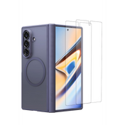 Torras Samsung Galaxy Z Fold 8 Ultra 2 Adet Ekran Koruyuculu Guardian Magsafe Kılıf - Derin Mor